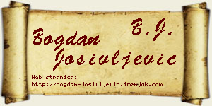 Bogdan Josivljević vizit kartica